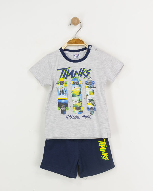 Picture of WS0354- BOYS 2 PCS SET IN SHORTS - FRESH COTTON MATERIAL